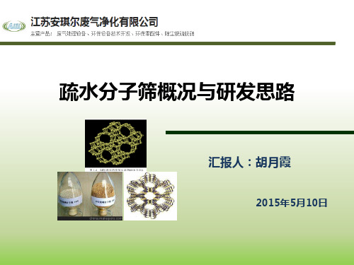 疏水分子筛调研与研发思路ppt