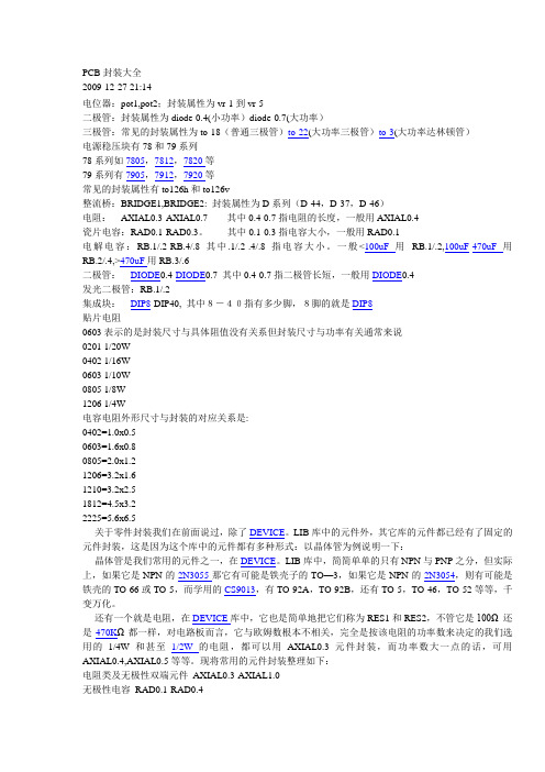 PCB封装大全2