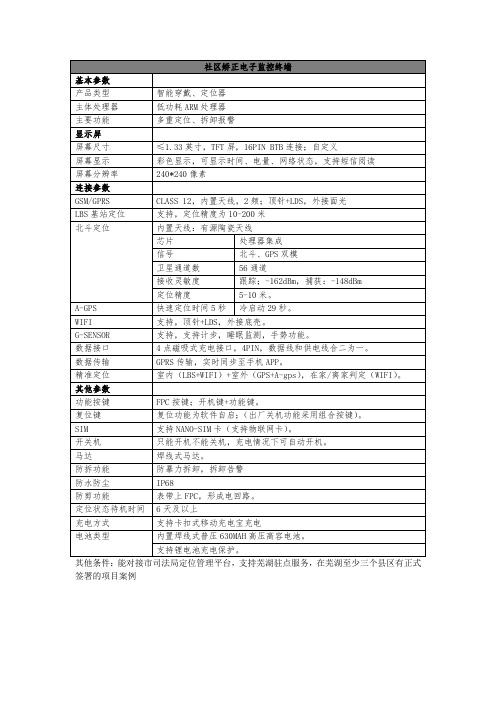 社区矫正电子监控终端.doc