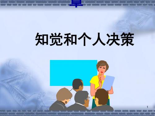 知觉和个人决策概述(PPT 60张)