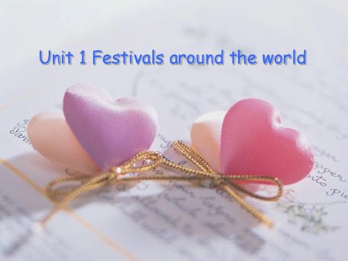 Unit1_Festivals_around_the_world_Reading(包括语言点)教材