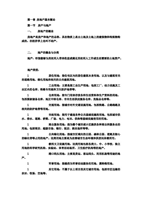 房地产基础知识大全