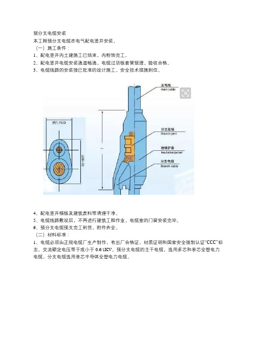 预分支电缆在电气配电竖井安装要点解析