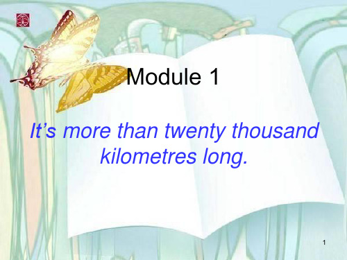 《It's more than twenty thousand kilometers long》课件