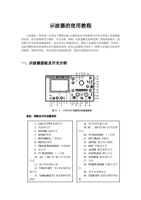 示波器的使用教程sn