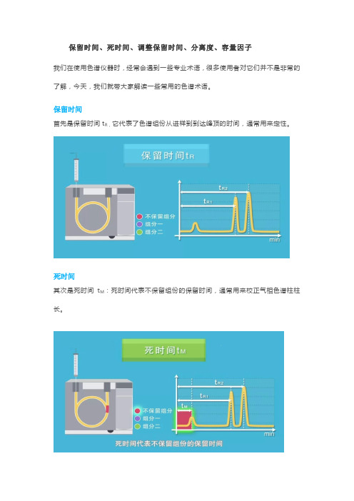 GC--保留时间、死时间、调整保留时间、分离度、容量因子