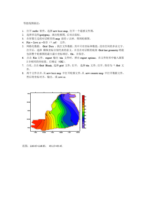 等值线作图方法