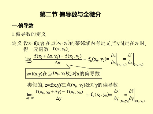 多元函数微分学偏导数与全微分