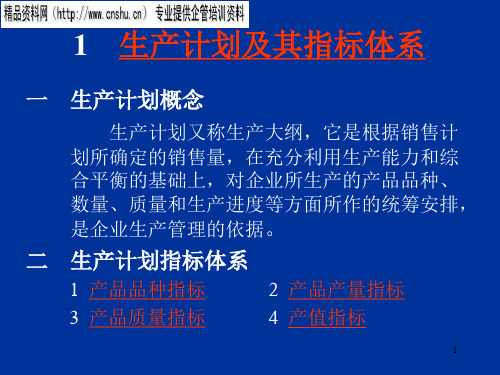 精选现代企业生产计划与生产作业计划分析