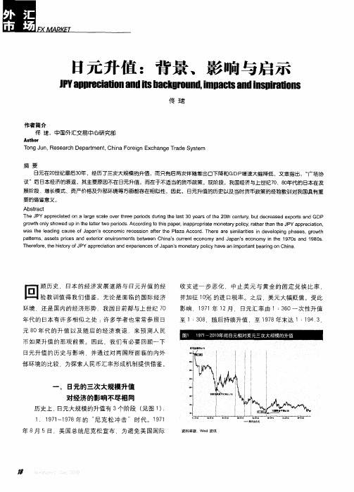 日元升值：背景、影响与启示