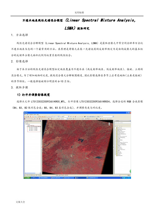 不透水地表提取操作-envi5.1,arcgis,TM5