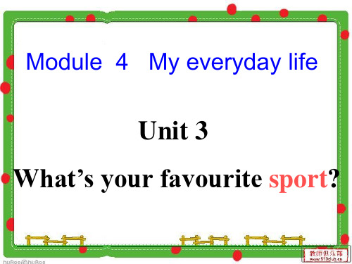 《What's your favourite sport》课件