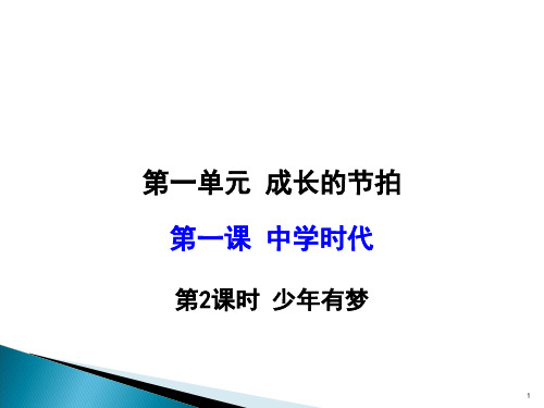 道德与法治七年级上册(政治)少年有梦(课堂PPT)