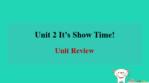 2024七年级英语下册Unit2It'sShowTimeReview习题课件新版冀教版