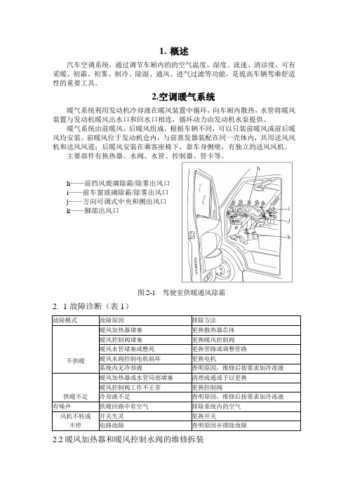 依维柯空调系统维修手册