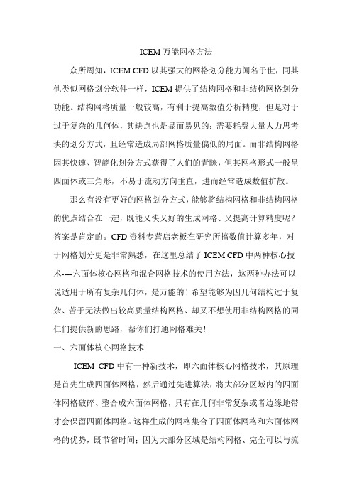 ICEM万能网格方法介绍