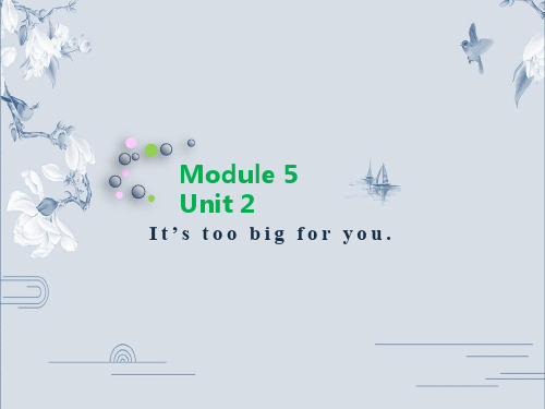 五年级下册英语M5U 2It's too big for you 外研版