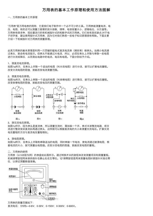 万用表的基本工作原理和使用方法图解