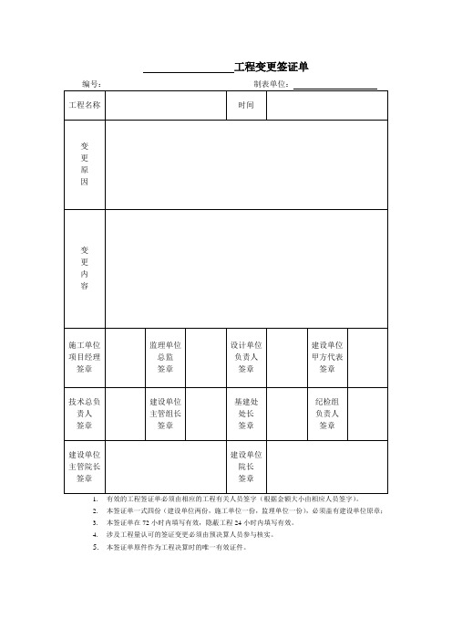 工程变更签证单[1]