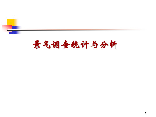 景气调查统计与分析课件