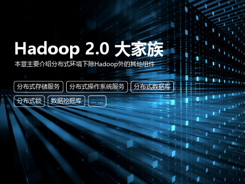 20. 云计算 之二十：第6章 Hadoop 2.0 大家族(一)