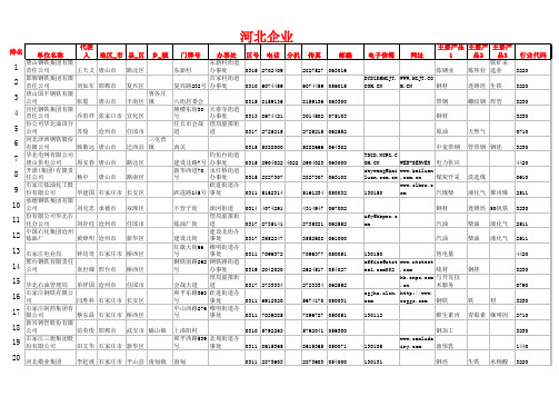 河北省百强企业名单(修改)