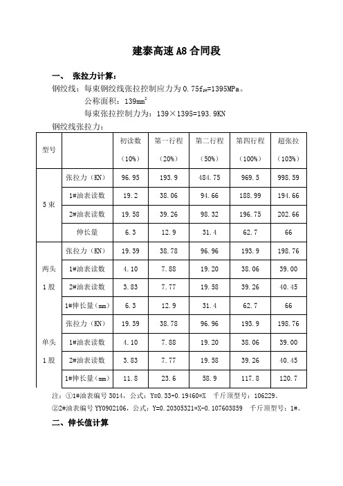 负弯矩张拉 计算书