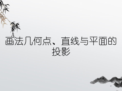 画法几何点、直线与平面的投影