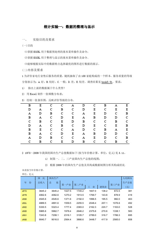 统计学实验报告