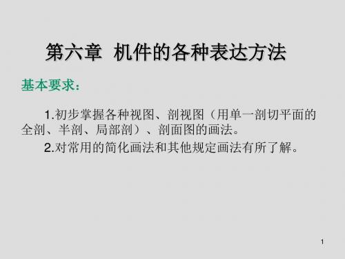 画法几何及机械制图第六章 机件的各种表达方法