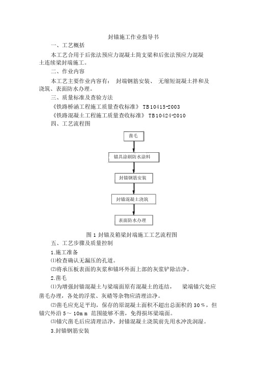 封锚施工作业指导书