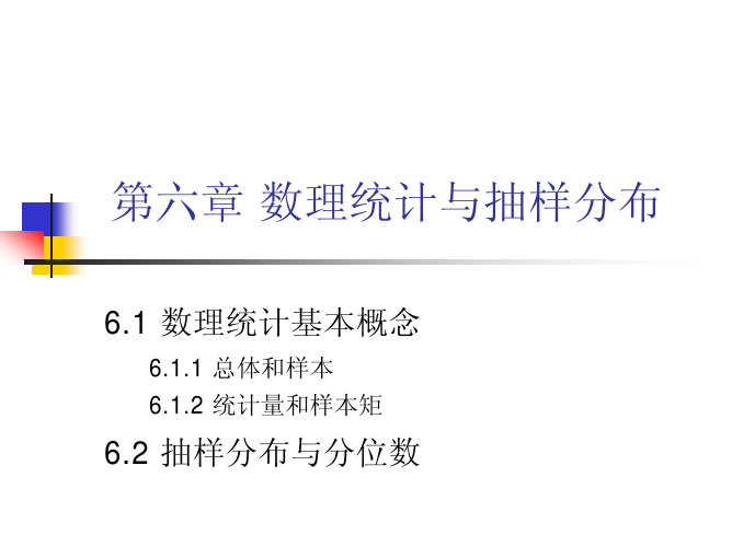 62抽样分布与分位数