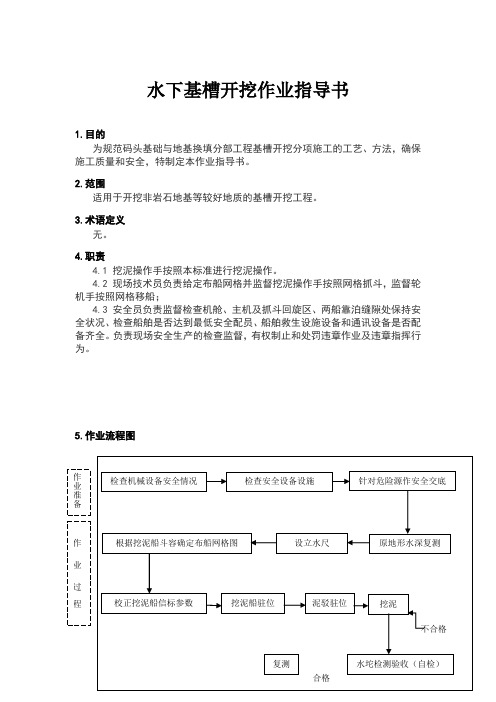 SY-030水下基槽开挖作业指导书