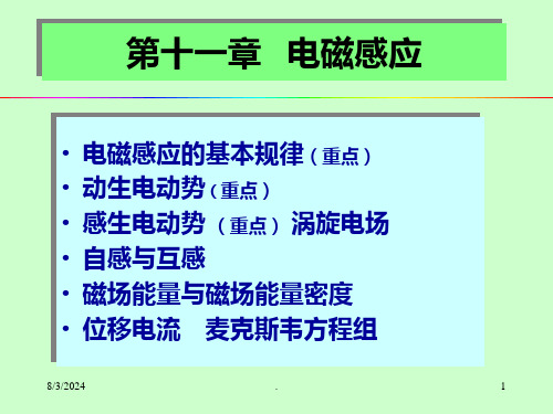 电磁感应定律PPT课件