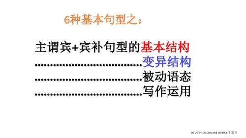 人教 选修6 Unit4 Structures and Writing-SVO补语 (15PPT)