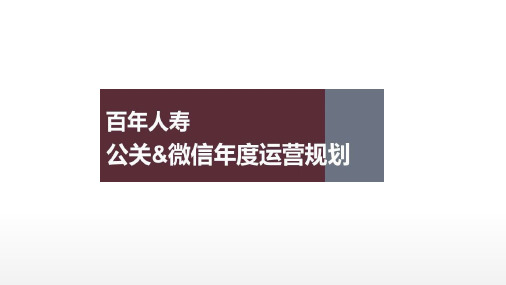 金融人寿保险企业公关新媒体年度运营规划方案