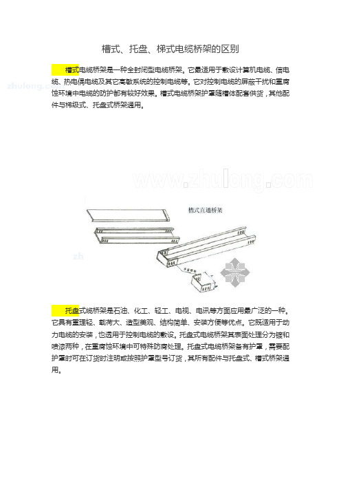 槽式、托盘、梯式电缆桥架的区别综述