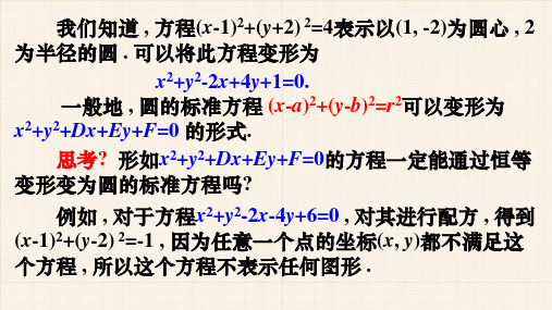 2.4.2圆的一般方程课件共18张PPT