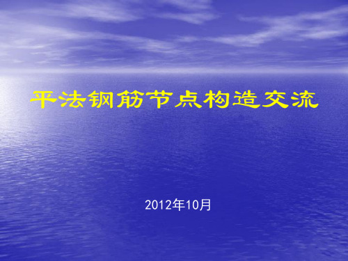 2019最新11101平法钢筋节点构造做法图文语文