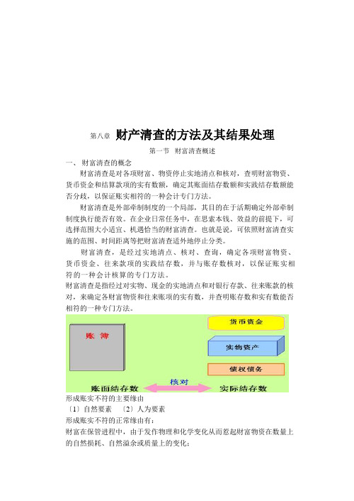 财产清查的方法及其结果处理