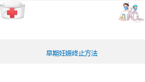 计划生育妇女的护理—早期妊娠终止方法(妇产科护理课件)