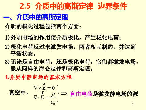 2.5 介质中的高斯定理