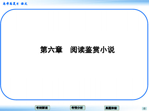 高考新一轮语文总复习章节导航课件：第六章 阅读鉴赏小说(共54张PPT)