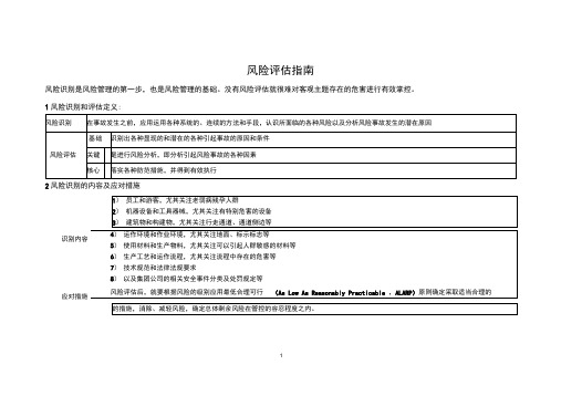 风险评估指南