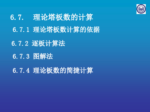 理论塔板数的计算