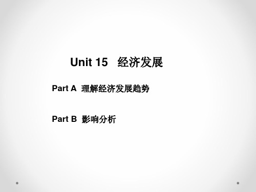 Unit15  经济发展  (《工商管理英语》PPT课件)