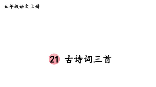 第七单元教材习题答案(课件)统编版语文五年级上册