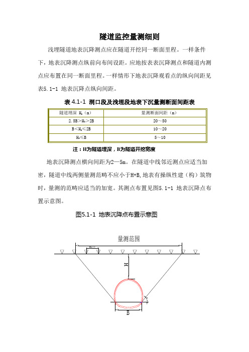 隧道监控量测细则