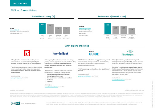 eset nod32 防病毒软件使用指南说明书