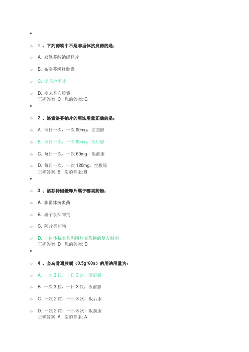 骨关节炎的常用药物治疗